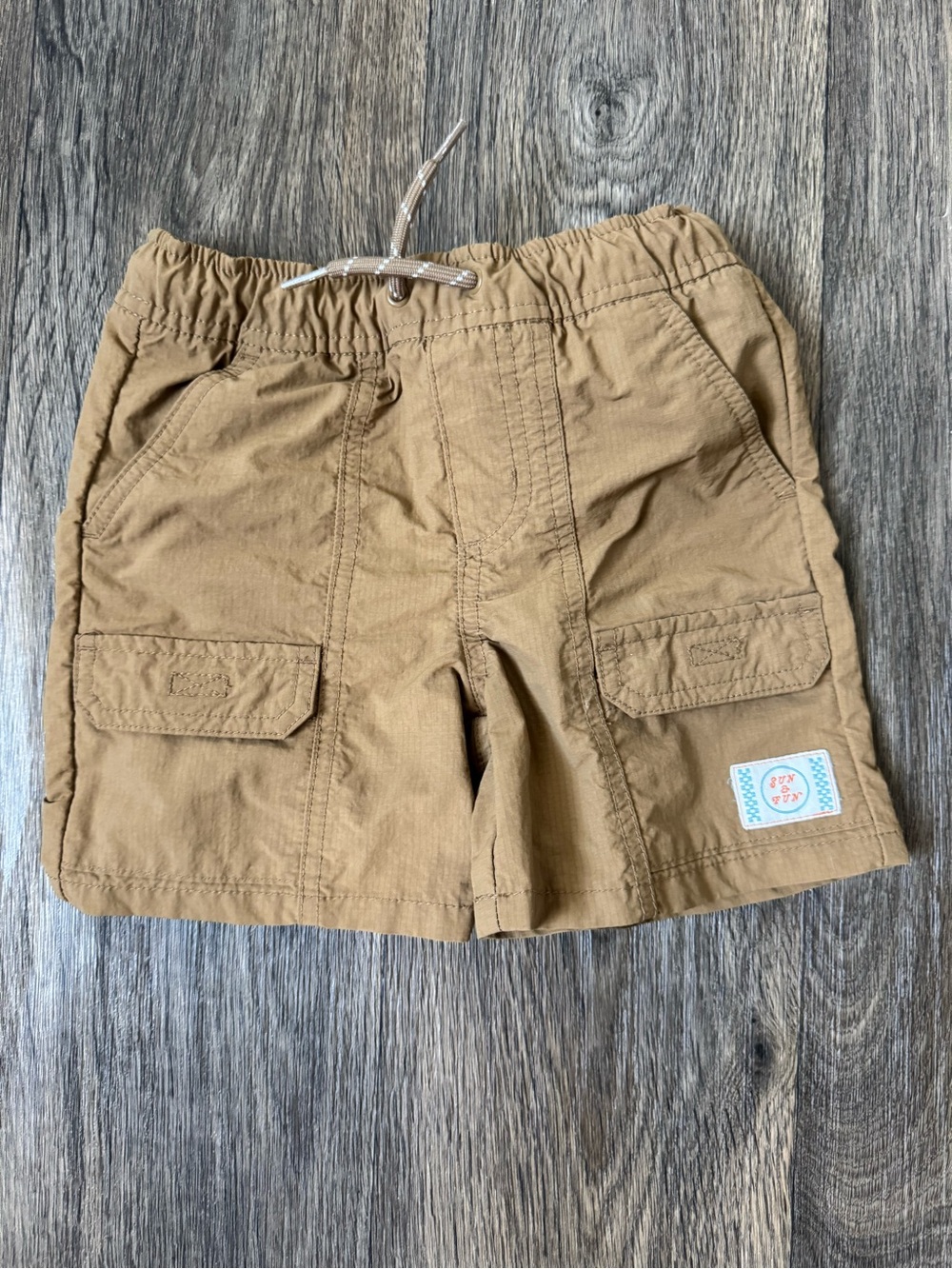 Kids Cargo Shorts in Tan with Elastic Waist Old Navy 3T